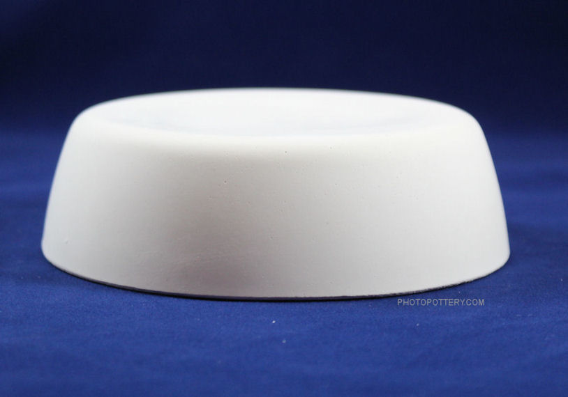 Drape mold in plaster to hand-build cat food and water bowls using pottery clay. Mold is shown inverted. 