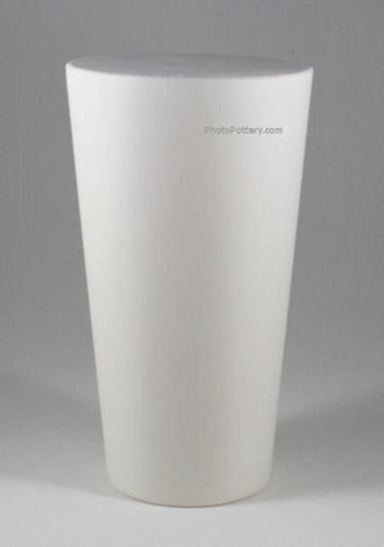 Large plaster cup mold facilitates hand-building pottery mugs, cups, tumblers. Mold shown upright. Large plaster cup mold facilitates hand-building pottery mugs, cups, tumblers. Mold shown upright.