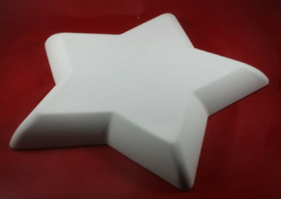 Star Shaped Hump Mold, Made of Plaster for Pottery Making Star Shaped Hump Mold, Made of Plaster for Pottery Making